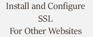 Install and Configure SSL Plans